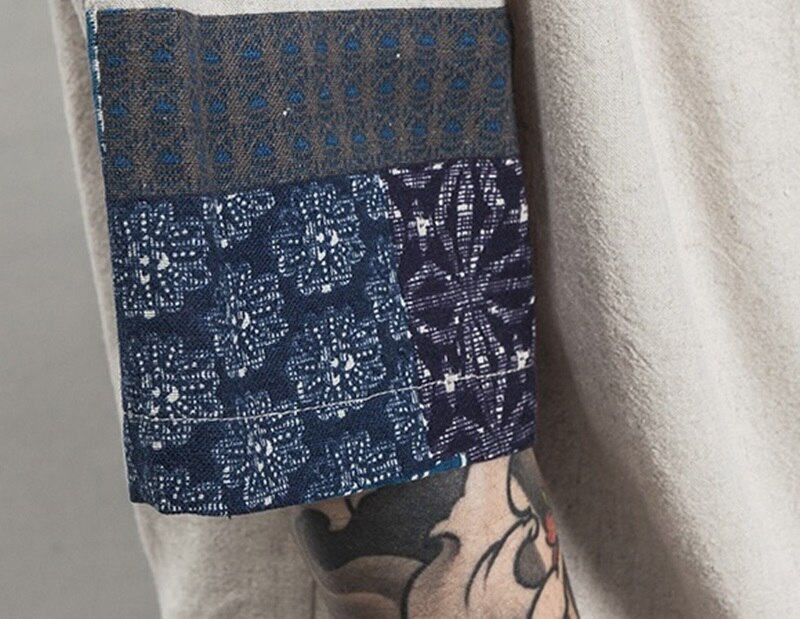 Kimono mænd japansk kimono traditionel samurai kostume japansk tøj bluse skjorte haori yukata mænd jakke