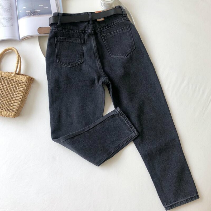 Jeans Frauen Feste Plus Größe 3XL verlieren Einfache Knöchel-länge Freizeit schick Stilvolle Alle-passen Frauen Jean Harajuku Hüfte-hüpfen Neue