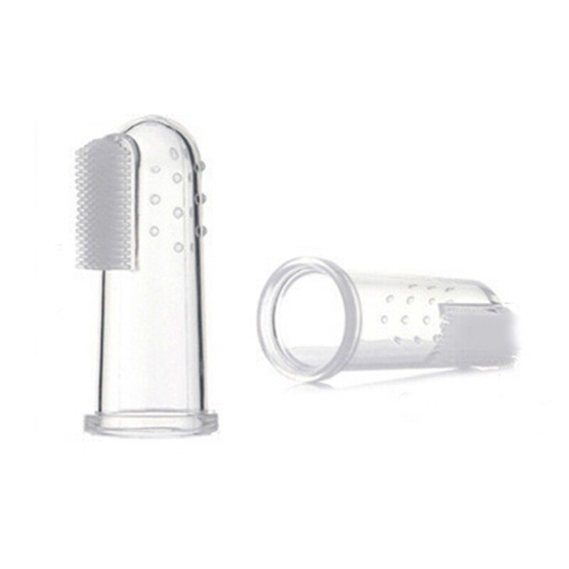 Kinder Baby Infant Weiche Silikon Finger Zahnbürste Zähne Massager Gum Pinsel 1Pcs