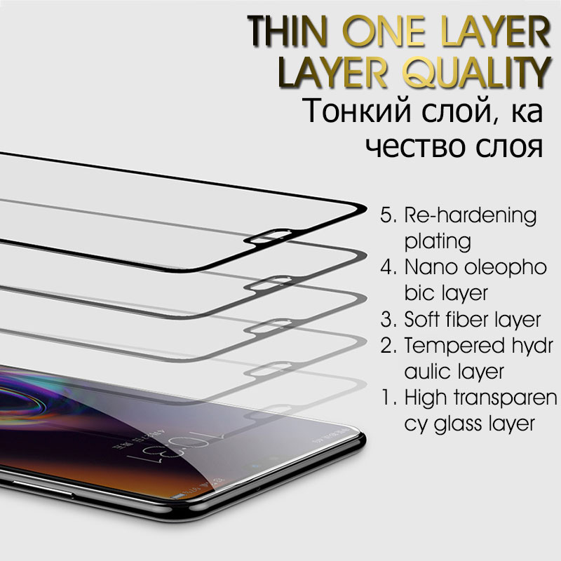 Vidrio Protector 35D para Huawei P20 Lite Pro P30 P10 Lite vidrio templado para Huawei Honor 9 Lite 10 V10 película protectora de pantalla