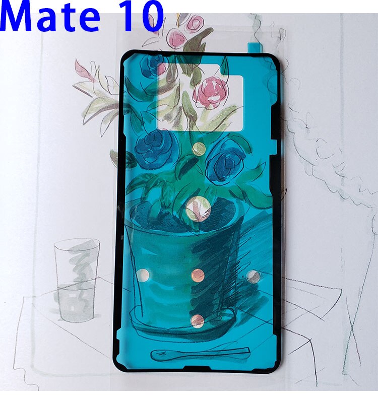 Back Cover Adhesive Glue Tape Sticker for HUAWEI Mate 10 pro Mate10pro BLA-AL00 Mate 20 pro rs Stickers 2pcs/lot