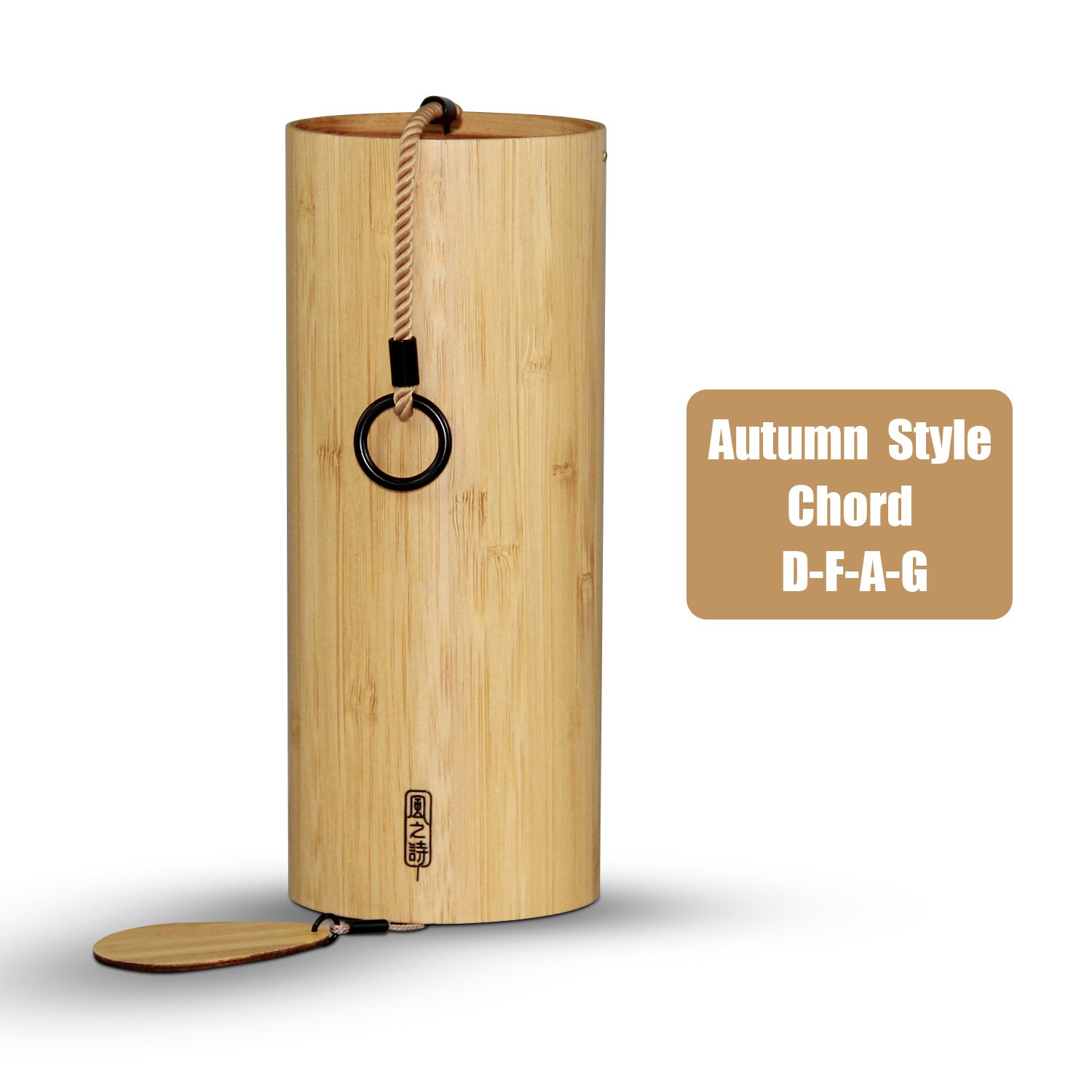 Bambus vindklokke windchime vindklokke til udendørs haveterrasse boligindretning zen meditation afslapning vinter akkord gbdc