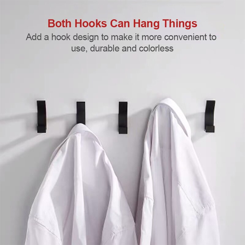 Zelfklevende Handdoek Sleutel Haak Badkamer Kleren Haak Voor Slaapkamer Robe Hook Kapstok Voor Woonkamer Keuken Accessoires