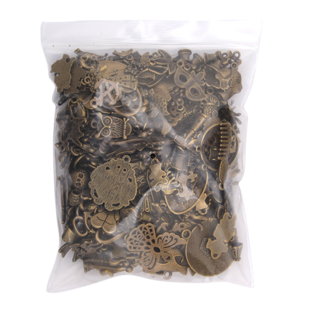 Antique DIY Pendants Mixed Craft Bracelets Charms Jewelry Making Vintage: Gold