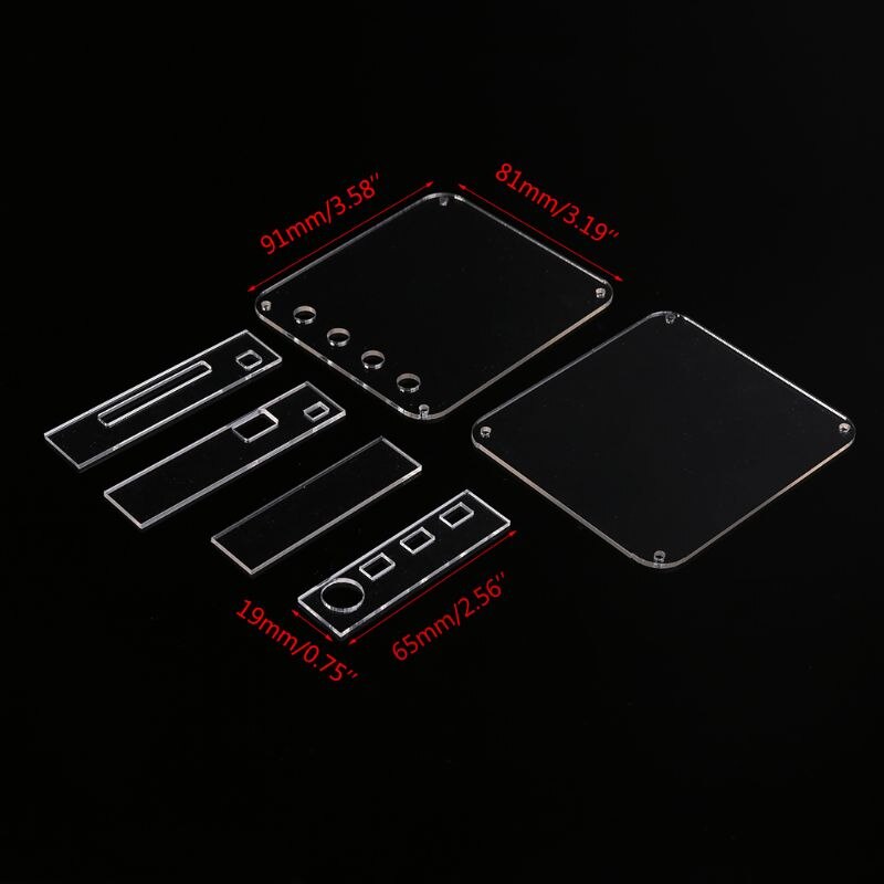DSO138 Mini Oscilloscope Acrylic Protection Case Anti Scratch Cover DSO138 Mini Oscilloscope Transparent Shield