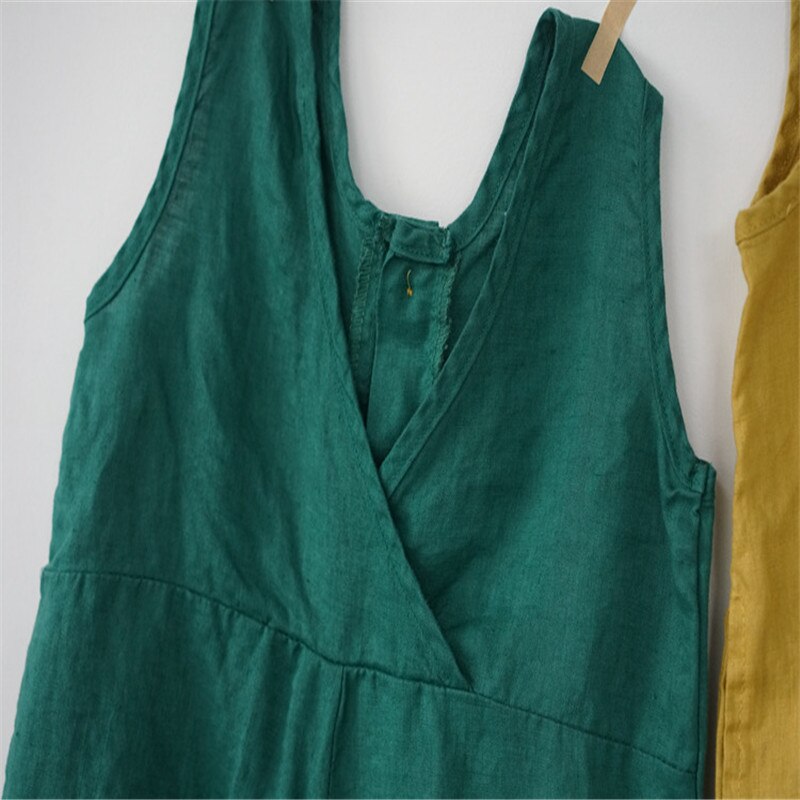 Enfants combinaisons coréen japon garçons filles lin combishorts sans manches combinaisons 1-7 ans