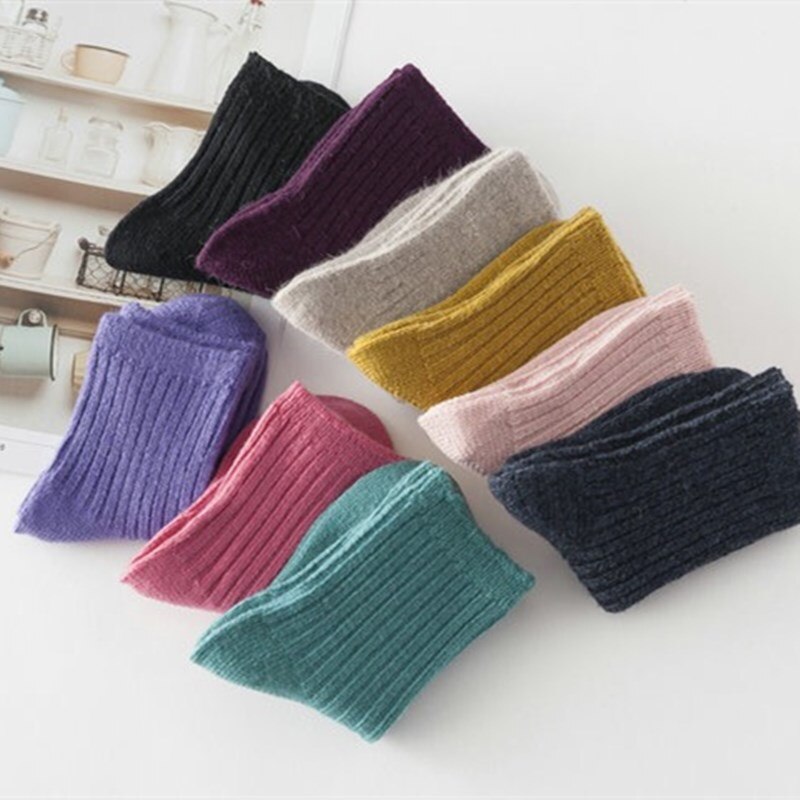 10 paare/los Winter freundlicher Dicke Socken Warme Wolle freundlicher Socken Baby Socken 2-8 Y Mädchen Jungen Feste Socken