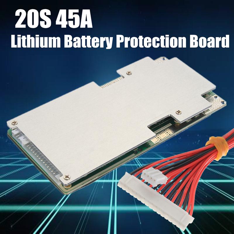 72V 20S 45A Lithium Li-Ion 18650 Battery Bms Pcb Board With Protection Balance Board Module For Electrical Motorbike E-Bike