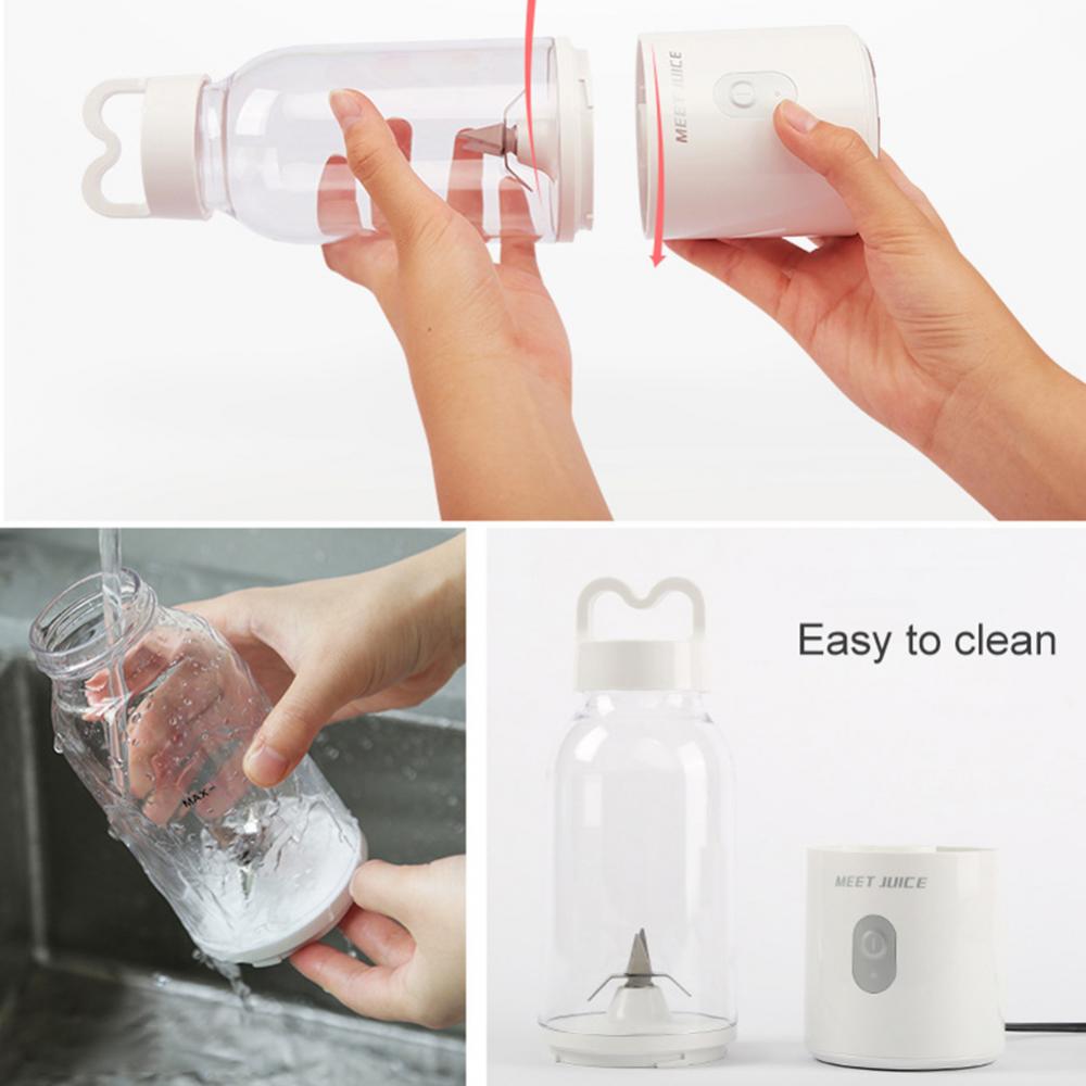 Presse-agrumes électrique Portable de 500ml, mélangeur de fruits, bouteille d'extraction Rechargeable, accessoires de cuisine
