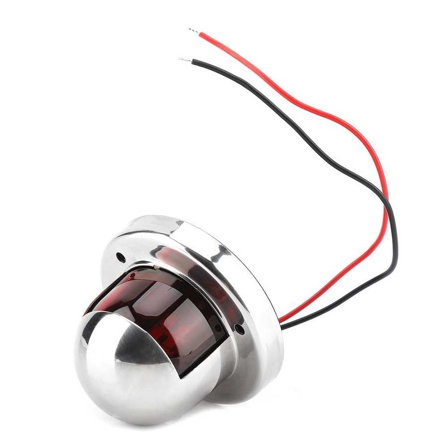 Båt led navigationsljus bi färg marin båge ljus röd grön 12v rostfri