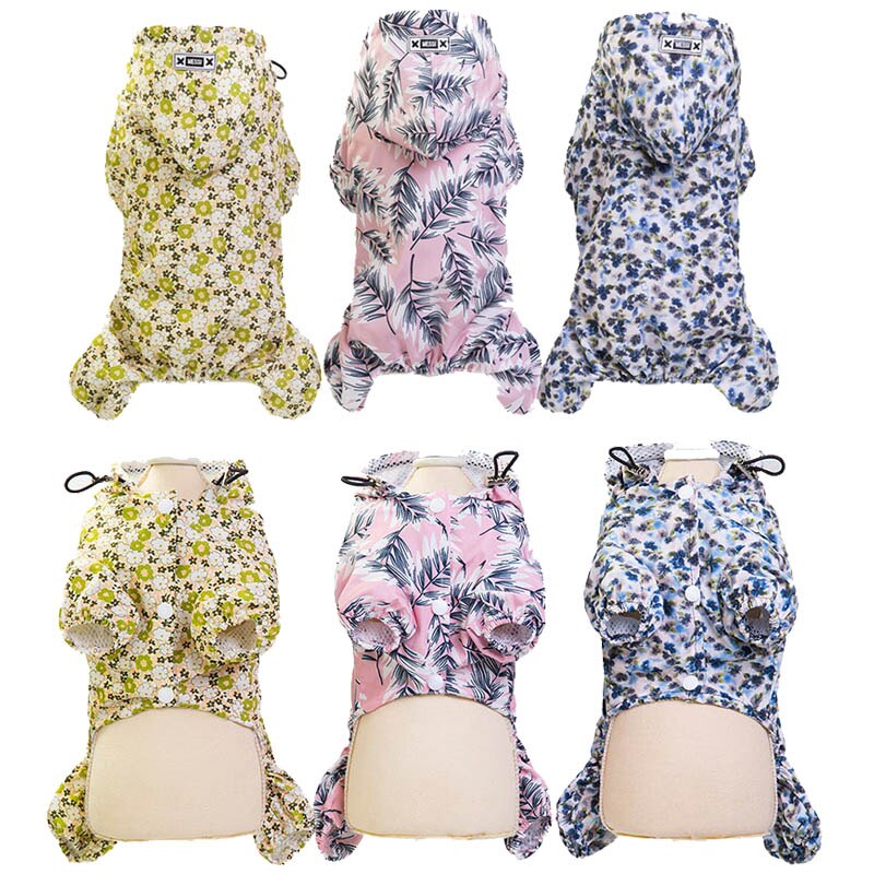 Chic Pet Dog Raincoat Waterproof Dog Coat Poncho Puppy Chihuahua Poodle Outfits Small Dog Clothes/Rain Coat Jacket