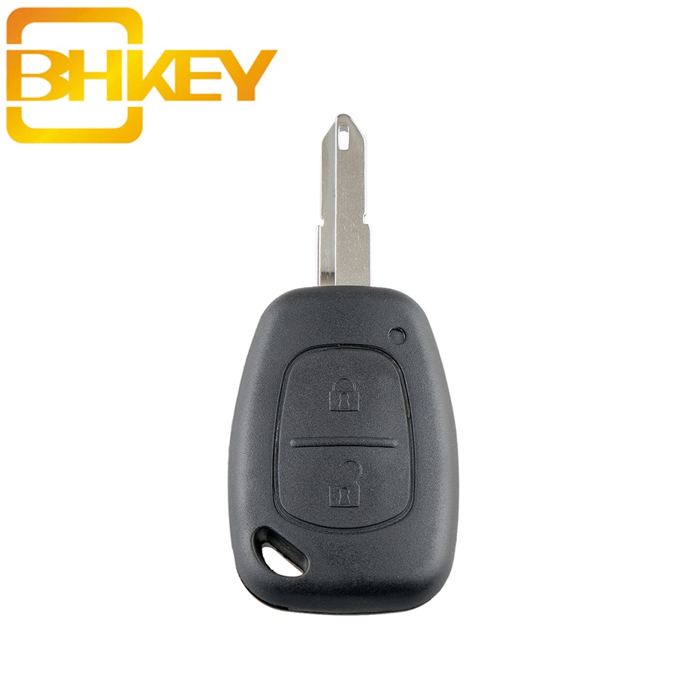 Bhkey 2 -painikkeinen kauko -ohjain auton avainkuoren suojus fob -kotelo opel opel vivaro renault movano trafic renault kangoo blank