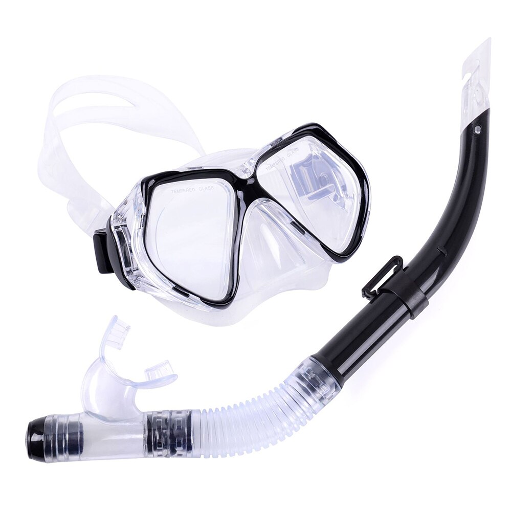 Snorkel Swimming Mask Diving Anti-Fog Scuba Set Adult Underwater Goggles Glasses Swimming Pool Equipment: A