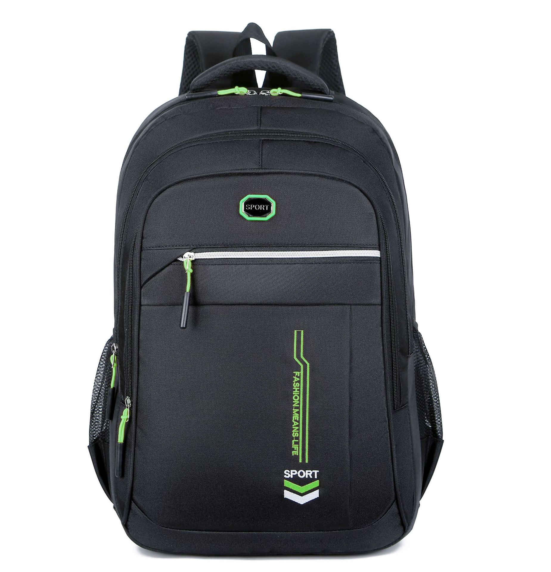 Men's Casual Backpacks Large Capacity Business Backpacks College Students' School Bags Men's Oxford Cloth Lightweight Bags: green1