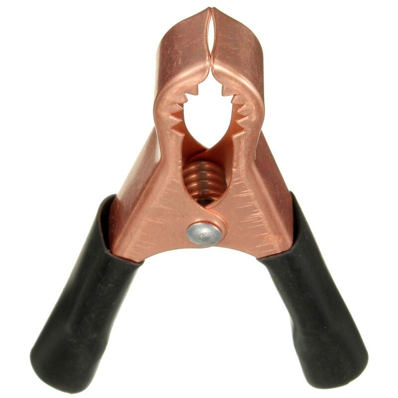 Pinzas de plomo de prueba para batería de coche, pinza aislante de cocodrilo 50A, color rojo y negro, 80mm, precio más bajo, , 2 uds.