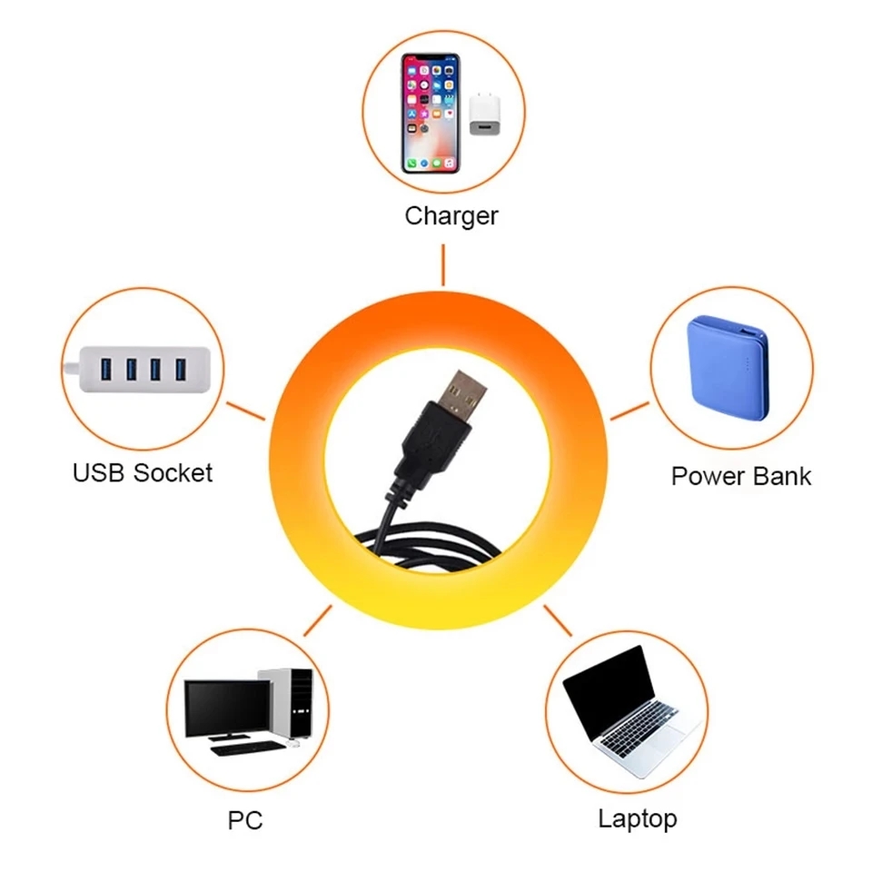 USB Sunset Light Telefono cellulare Autofotografia Luce LED Arcobaleno Neon Luce notturna Proiettore Fotografia Parete Atmosfera Luce