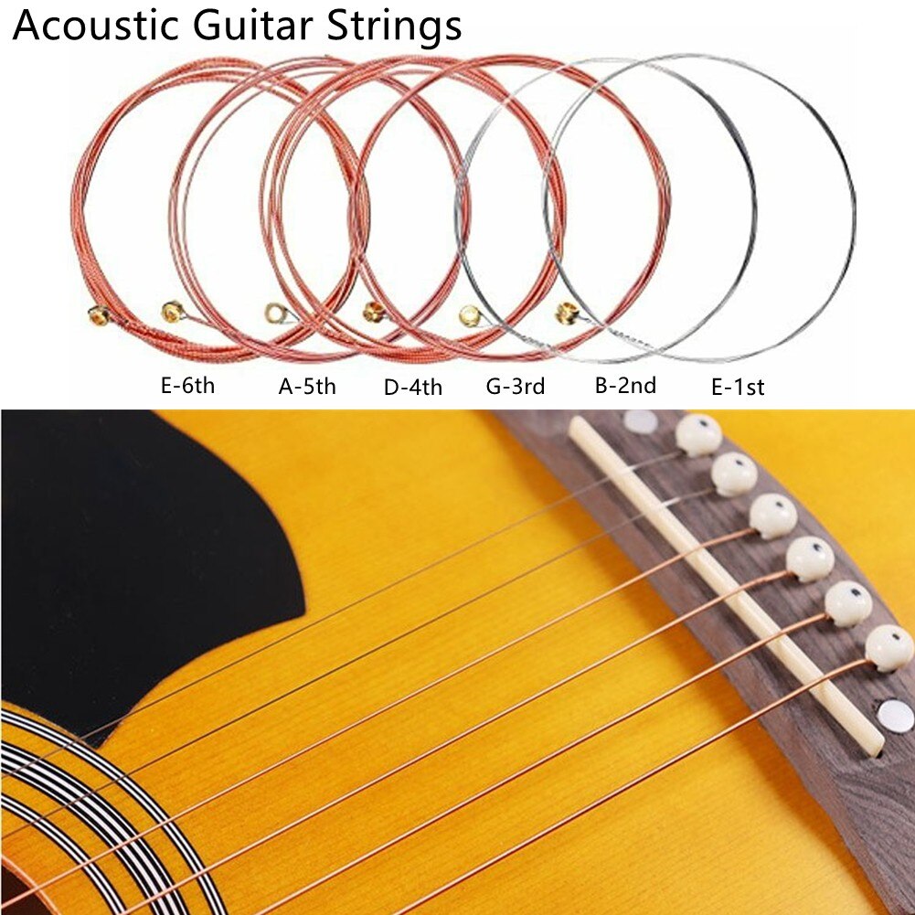 Acoustic Guitar String E B G D A Single String Gauges 012 014 024 027 035 040 E-1st,B-2nd,G-3rd,D-4th,A-5th,E-6th Guitar Strings