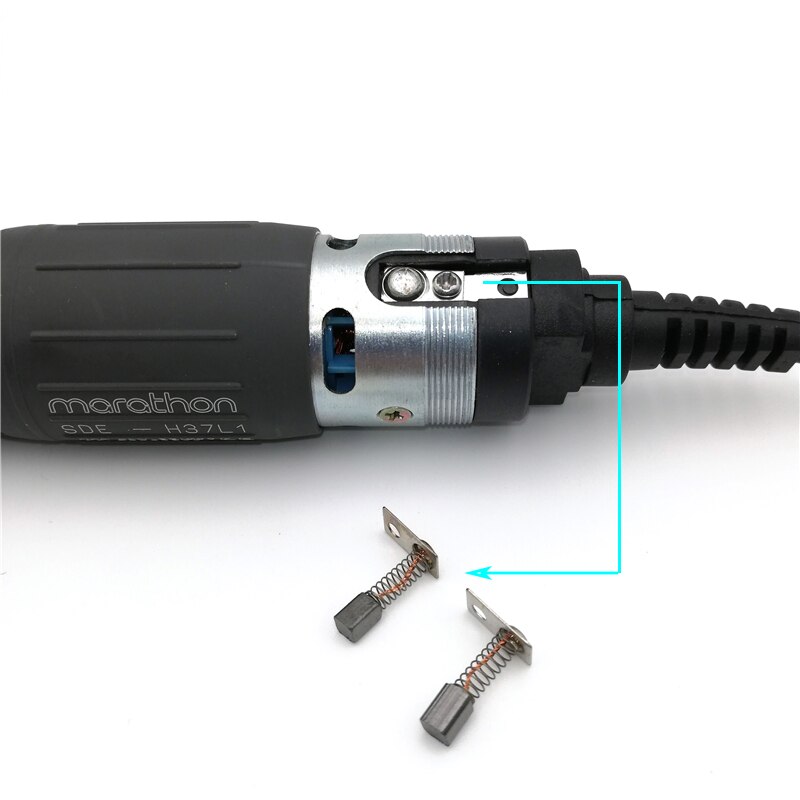 2 Stuks Koolborstels Voor Sterke 210 En Marathon Micromotor Handstuk Carbon Borstel Vervangen Elektrische Manicure Boor Accessoire Tool