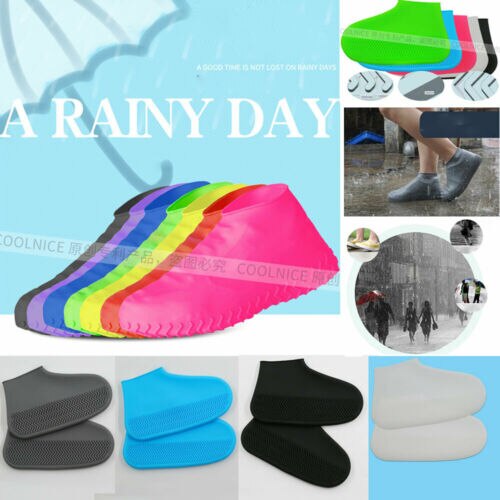 Step in Sock Reusable Shoe Cover One Step Hand Free Waterproof non-slip silicone shoe Cover Durable Portable Shoe Covers