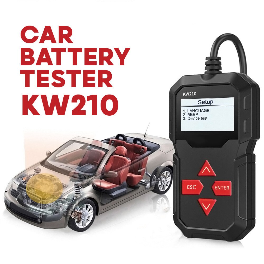 konnwei kw208 12v car battery tester