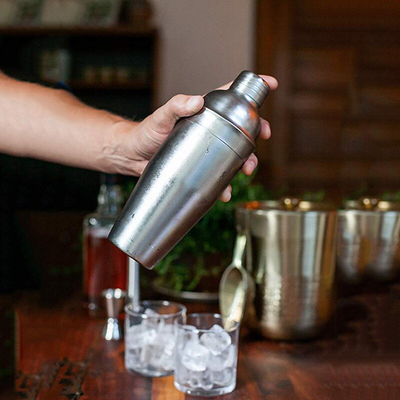 Rostfritt stål cocktail shaker istång mixer drink boston bartender webbläsare kit barer set bartender verktyg