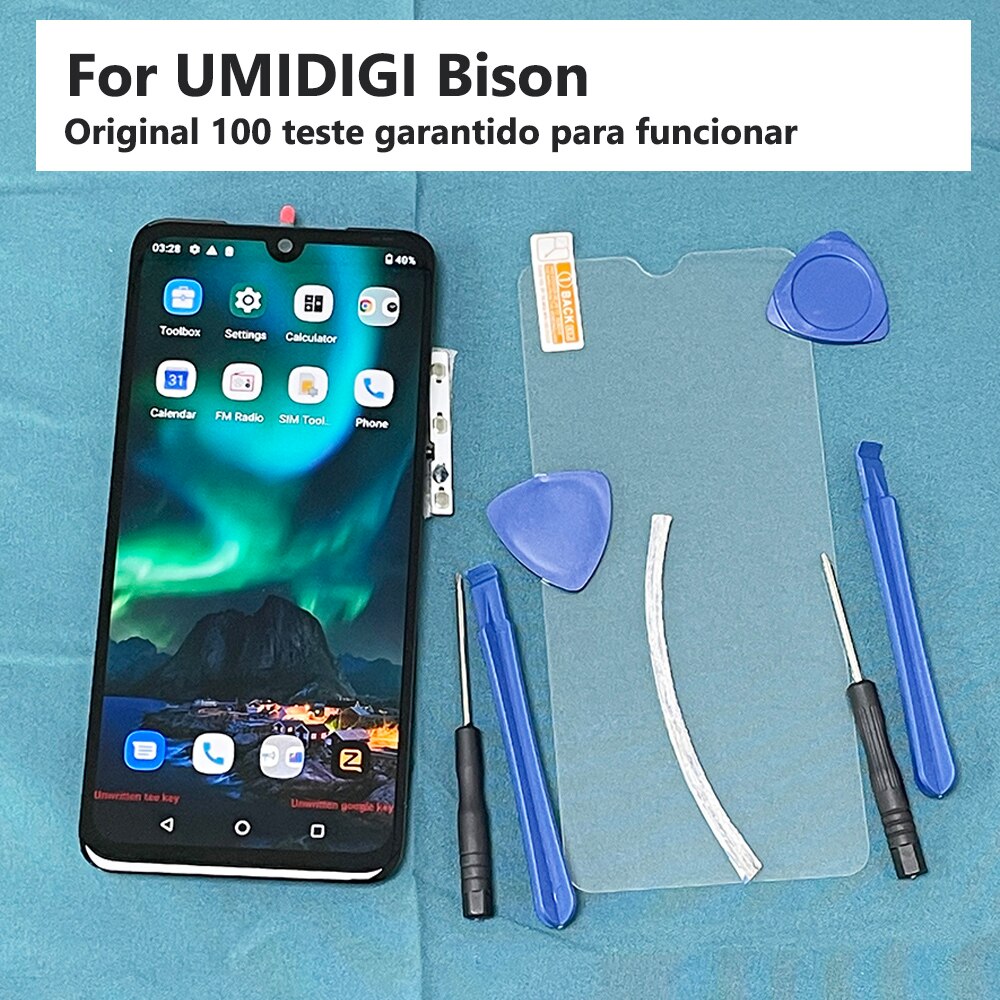 KOSPPLHZ nuovo originale per Umidigi Bison Android 11 LCD Touch Screen Display di ricambio 6.3 "per UMIDIGI BISON 2021 pellicola LCD