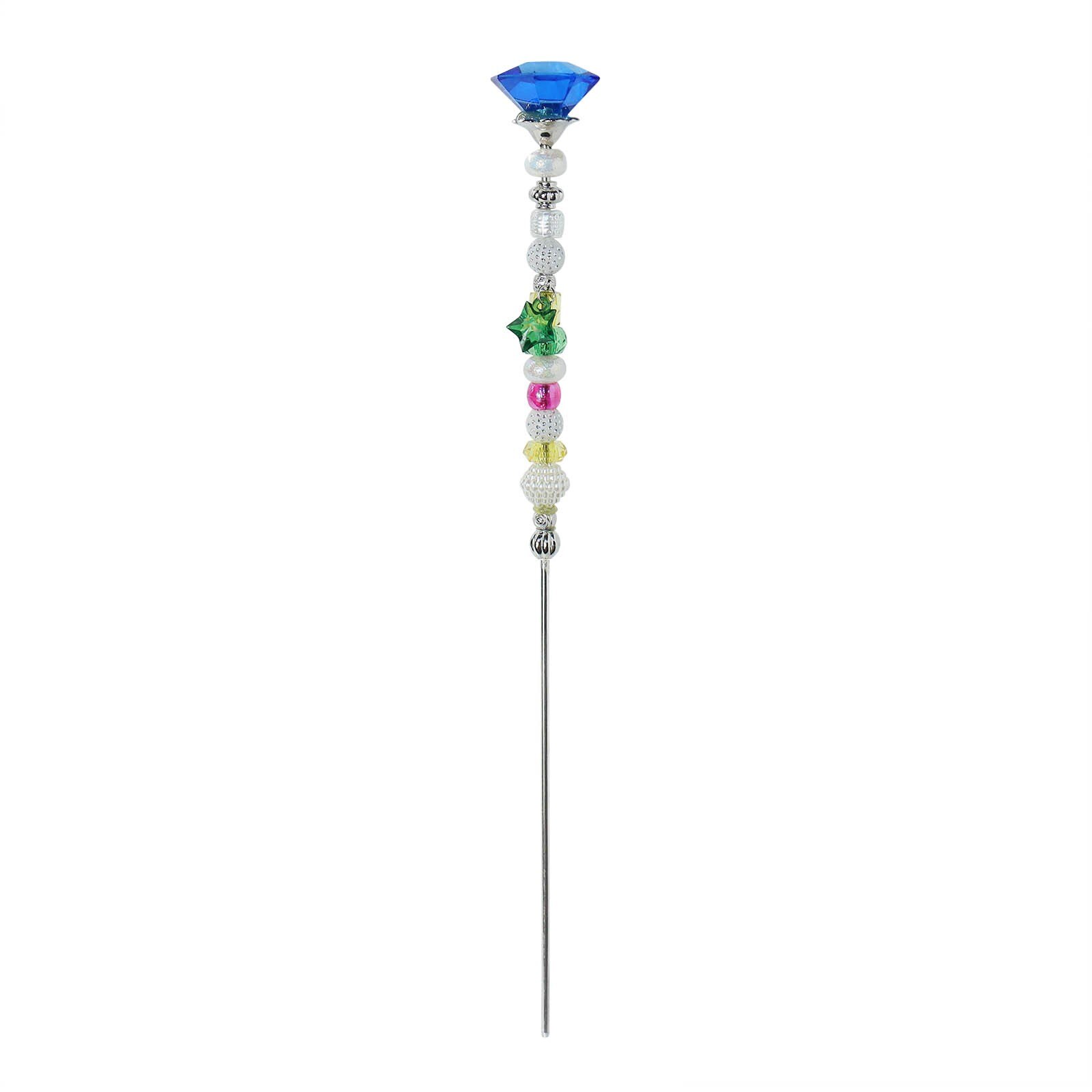 Piquets de jardin de rêve perlés, d'extérieur pour enfants, décoration de cour colorée en cristal arc-en-ciel: C