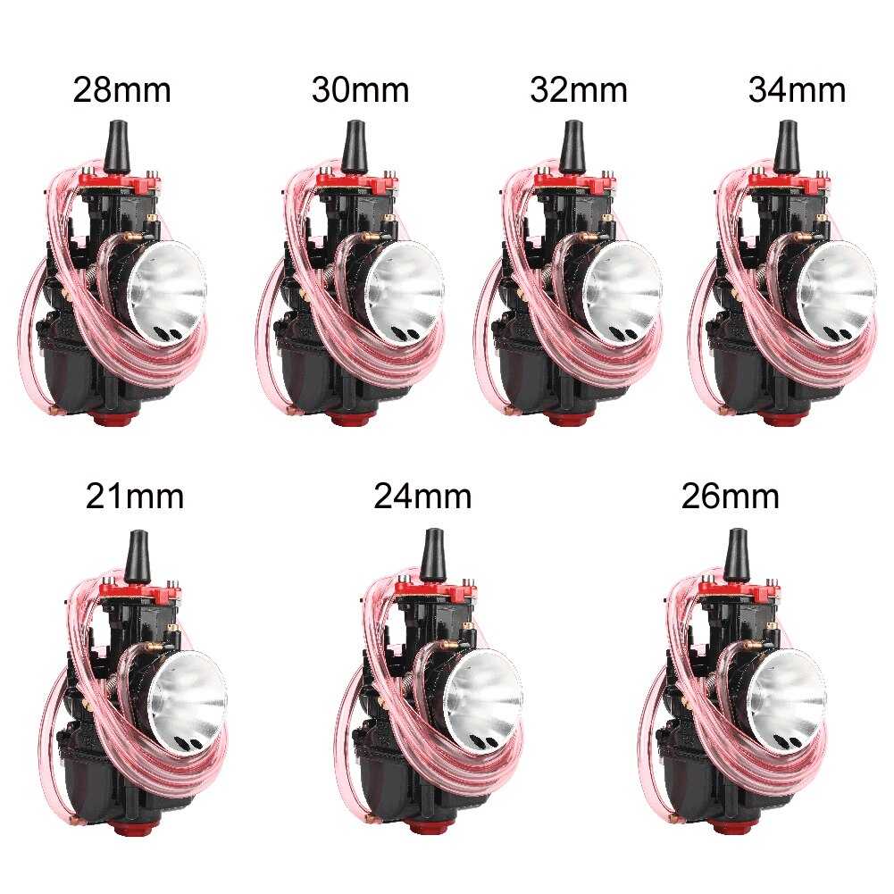 Høy ytelse universell modifikasjon motorsykkel forgasser 21mm 24mm 26mm 28mm 30mm 32mm 34mm pwk kraft jet forgasser karbo