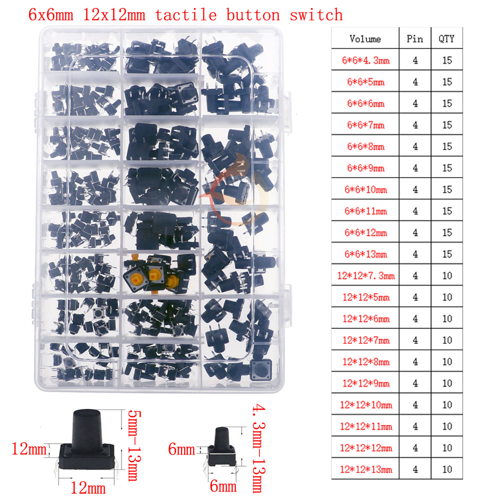 Car Remote Control Keys Button Touch Microswitch DIY Micro Switch Assorted kit Push Button Tact Switches Reset Mini Leaf Switch: Khaki