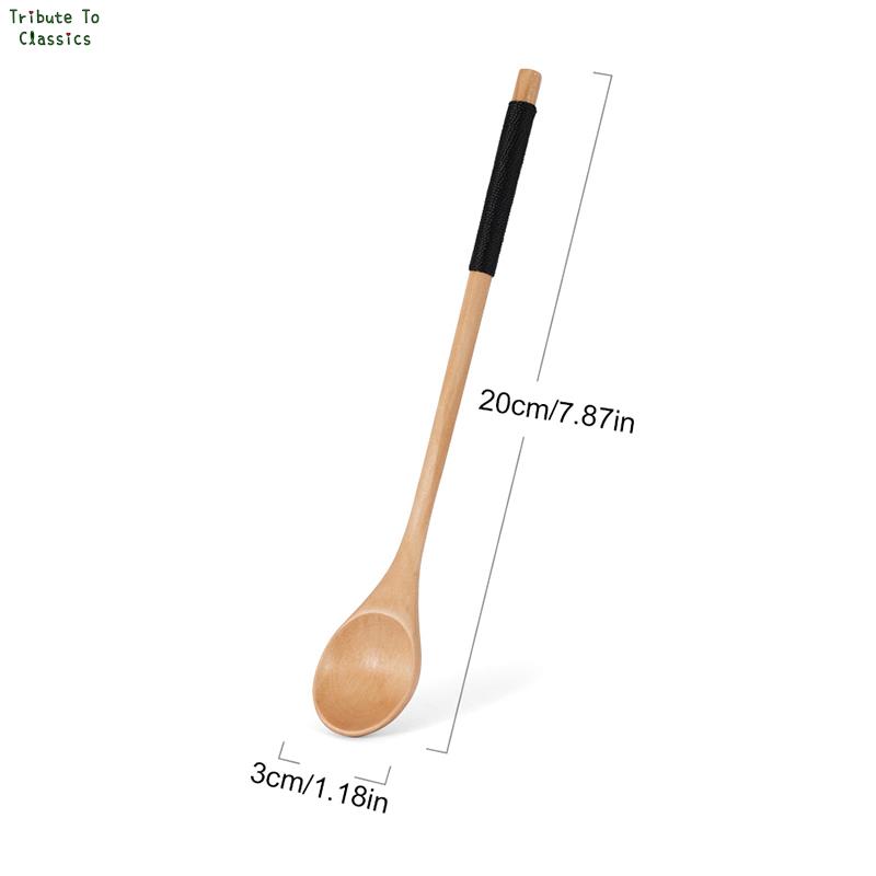 Kleine 1Pc Holz Tee Löffel Lange Kaffee Löffel Teelöffel Holz Honig Nachtisch Löffel Kaffee Trinken Rührer Teelöffel Geschirr