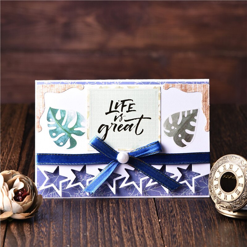 Kokorosa Frame Dies Stars Border Metal Cutting Dies Stencils DIY Dies Scrapbooking Album Embossing Die Cut Card Making Decor