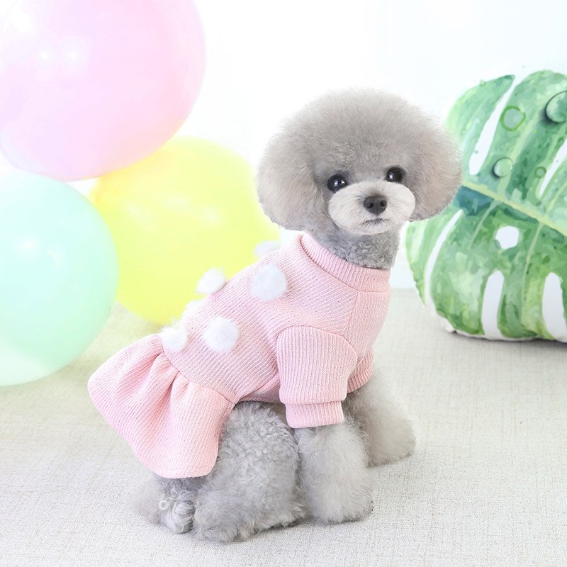 Femme chien robes Dot modèle été chien vêtements princesse fille jupe Style coréen pull à la pour petit et moyen chien