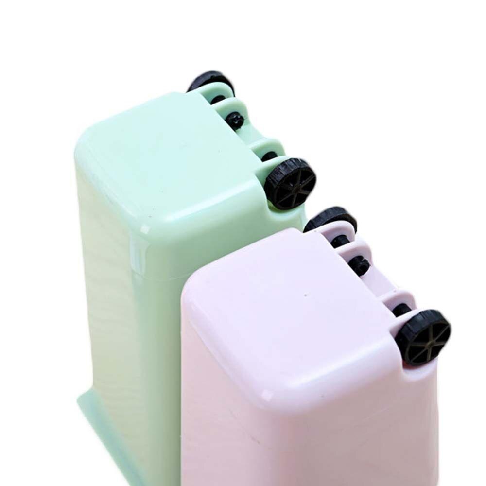 Mini Wheelie Trash Can Storage Bin Desktop Organizer Pen Pencil Cup Pen Holders