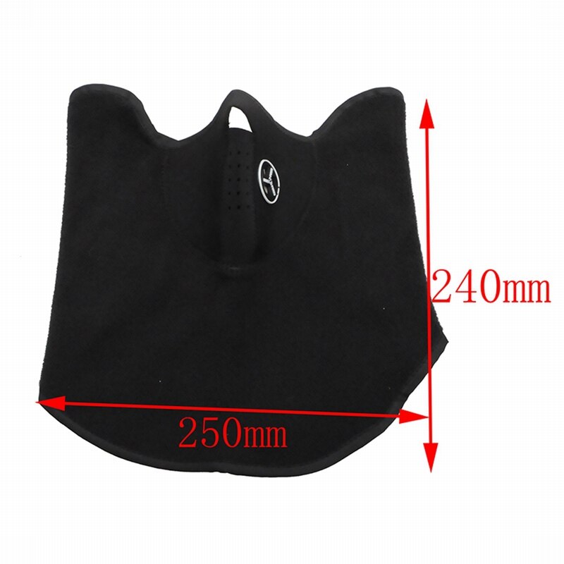Balaclava de esqui, máscara quente de lã quente para proteção de meio rosto, ski, snowboard, ciclismo, proteção para pescoço e lenço