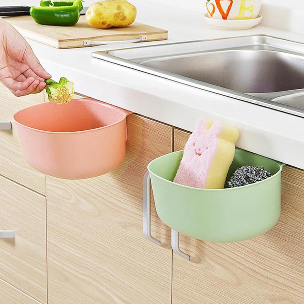 Useful Garbage Basket For Kitchen  Hanging Garbage Waste Bin Can Trash Barrel Storage Container Durable Accessory
