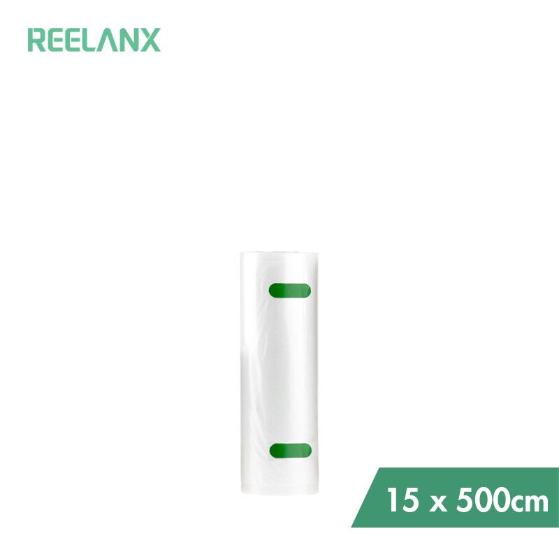 REELANX Vacuüm Zakken Voor Vacuüm Packer 1 Roll 15*500cm Opbergtas voor Food Vacuum Sealer Verse Verpakking verpakking