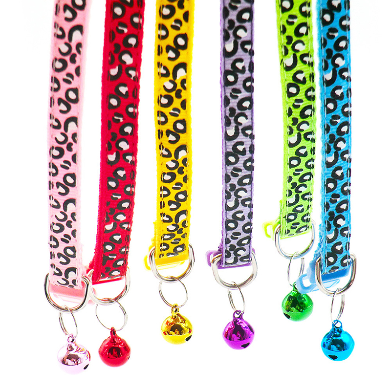 gato leopardo perro Collar de hebilla ajustable perro de dibujos animados mascotas collares lleva gato Pet Id etiqueta accesorios Animal productos