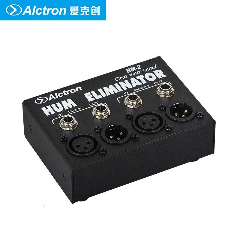 Alctron-eliminador de zumbidos de HM-2, interfaz plug and play, elimina el ruido, para estudio de grabación y escenario de estar