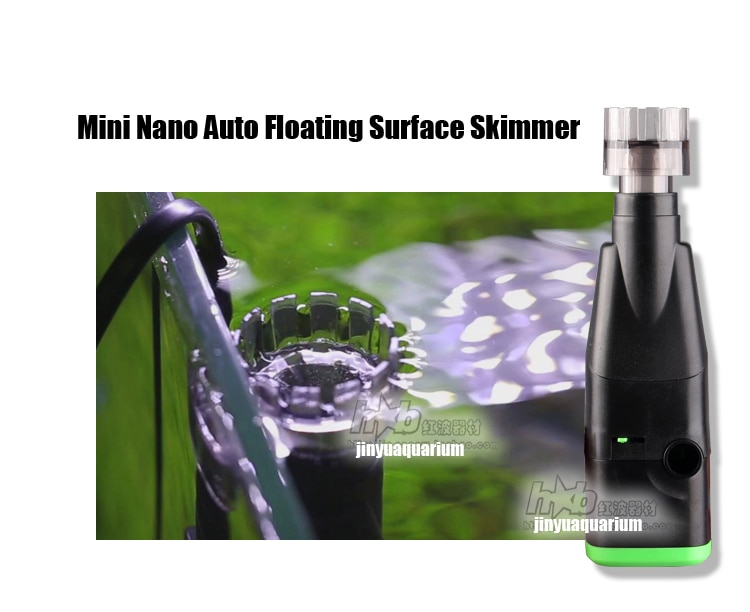 110V 220V Electronic Surface skimmer Oil film Skimmer mini nano auto float on water aquarium water plant fish tank landscape