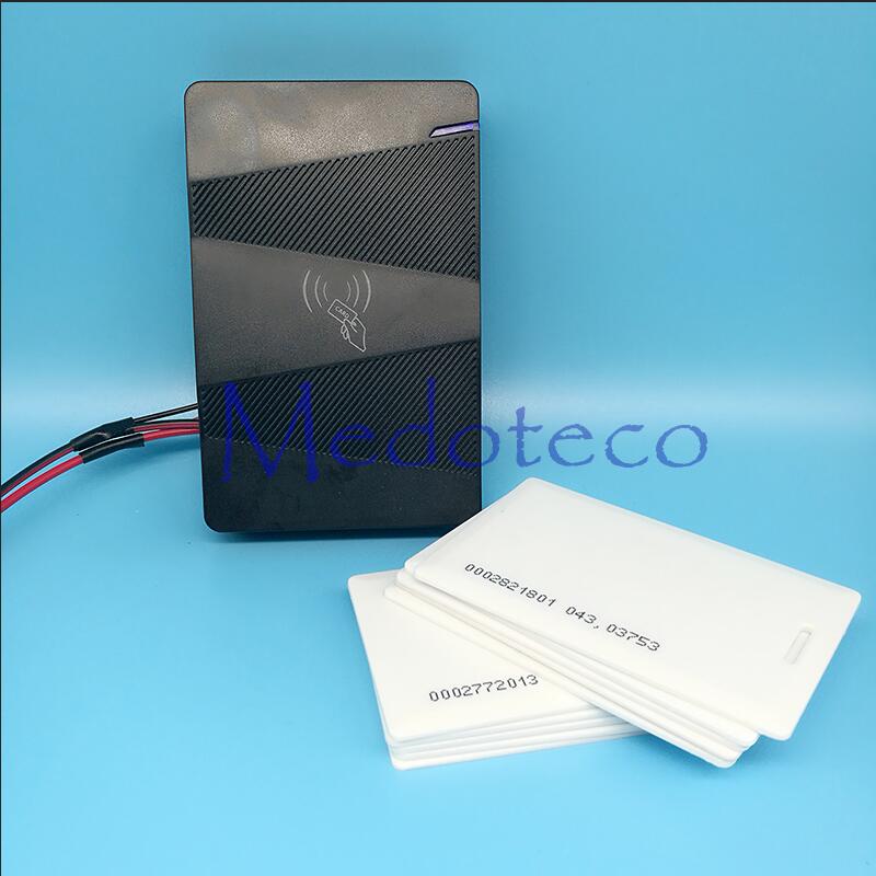 Waterproof 15000 user 125khz Rfid Access Control EM Card Access Control System without keypad Card only Outdoor Access control: Thick card
