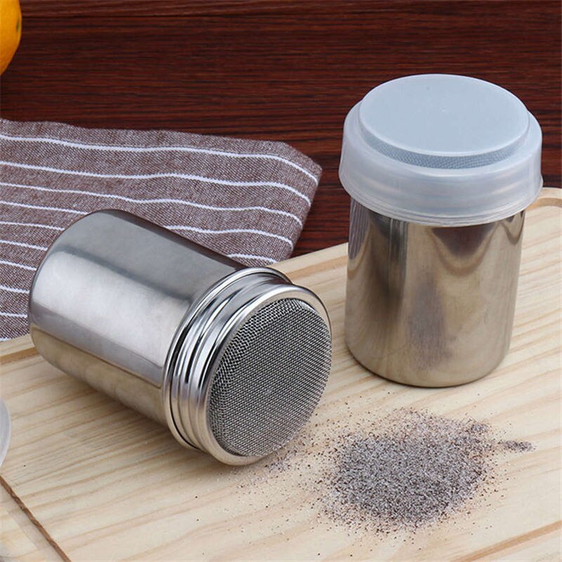 Stainless Steel Chocolate Shaker Icing Sugar Powder Cocoa Flour Coffee Sifter