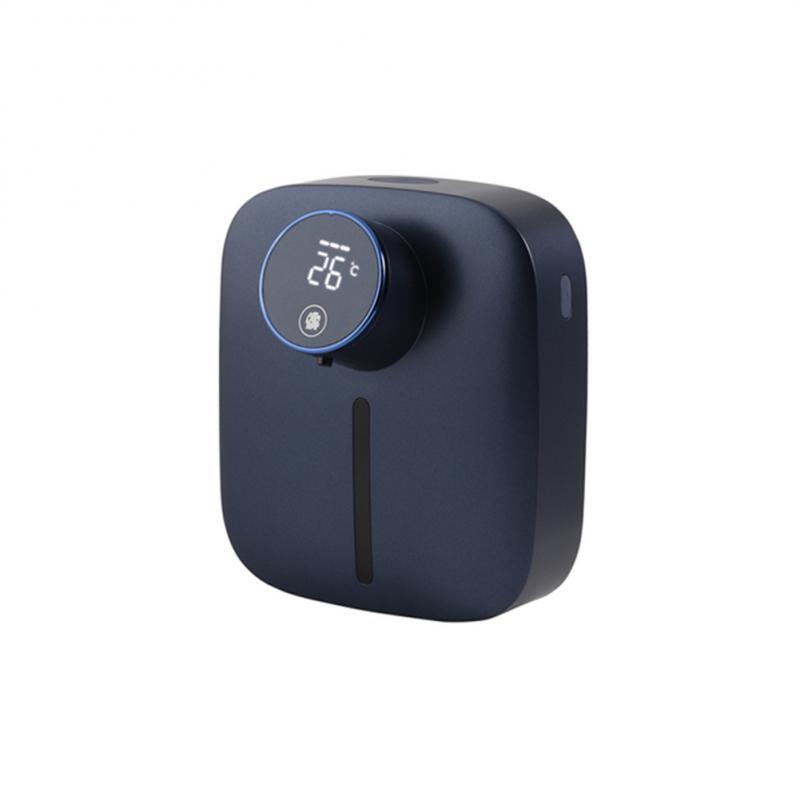 Dispensador de jabón automático para baño, máquina desinfectante con Sensor Digital recargable, sin contacto, 320ML: Blue