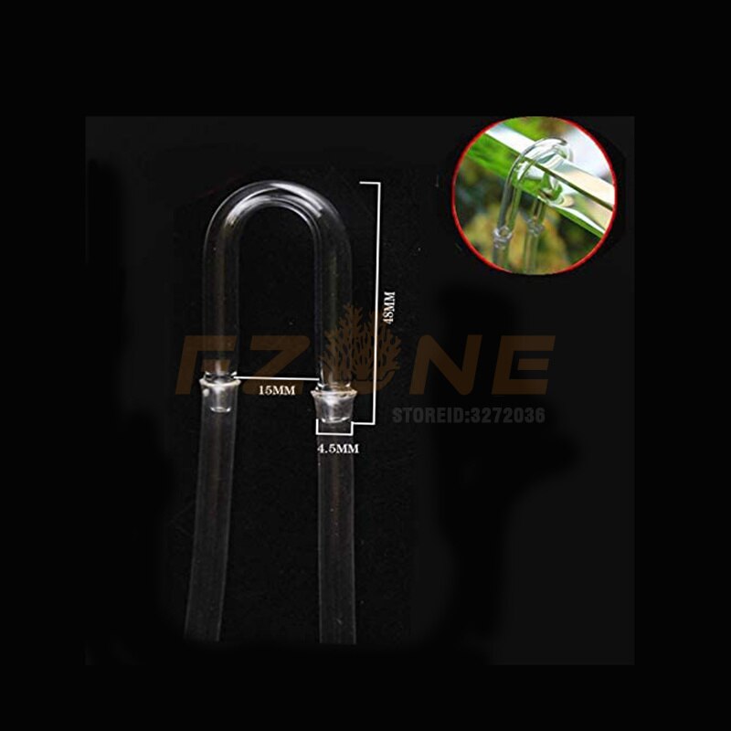 Aquarium CO2 Diffuser With Check Value CO2 Glass Diffuser Round Flat Bottom Combination Kit Atomizer For Plant Tank