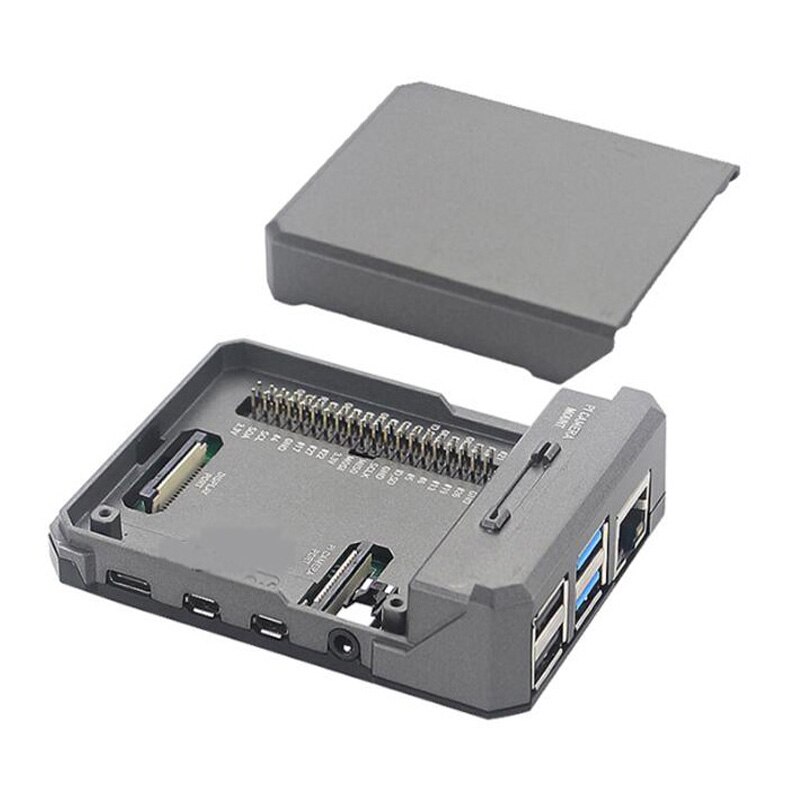 Raspberry Pi 4 model B aluminum alloy case slider magnetic suction case , for Raspberry pi 4B