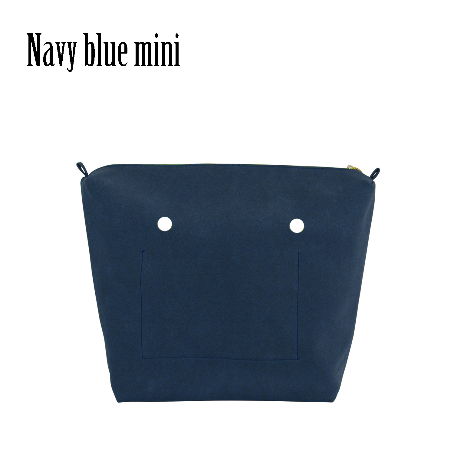 New DELL'UNITÀ di ELABORAZIONE del Rivestimento Impermeabile Nubuck Frosted Inserto In Pelle Con Cerniera Tasca Interna per Obag Classic Mini orga per O Delle Donne DEL SACCHETTO borsa: navy blue mini