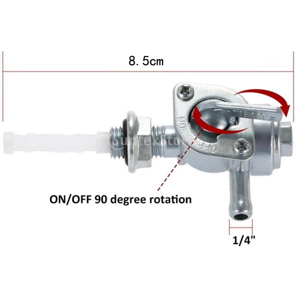 ON/OFF Fuel Shut Off Valve Tap Replacement For Ge =nerator Gas Engine Tank Switch Fit M10X1.25 Hose Tap