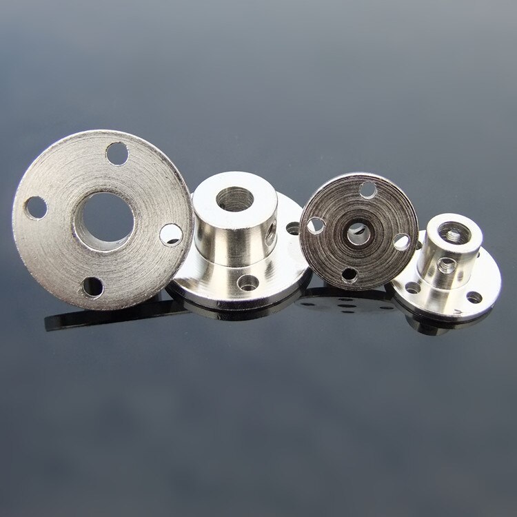 High Hardness Metal Flange Shaft Coupling Rigid Flange Coupling Motor Guide Shaft Axis Bearing Fittings DIY Model Accessory