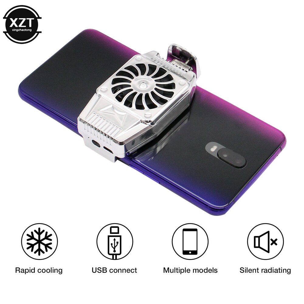 Abs Materiaal Usb Oplaadbare Game Radiator Systeem Koelventilator Game Handvat Beugel Iphone Huawei Samsung Mobiele Telefoon Radiator
