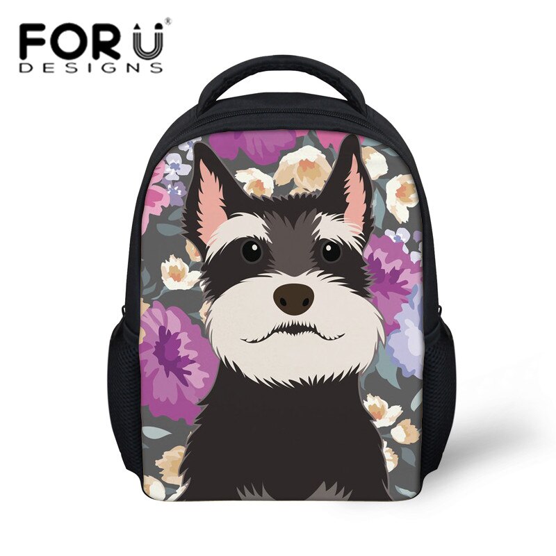 FORUDESIGNS Leuke Schnauzer Printing Kleuterschool Schooltassen Kinderen Kleine Schooltas Meisjes Kawaii Preppy Schoudertas voor Kinderen: YQ714F