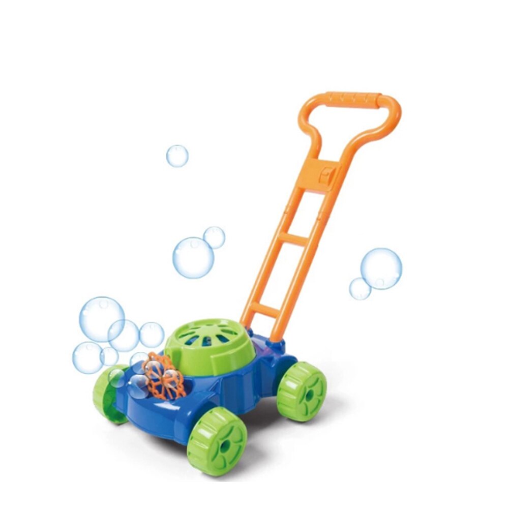 Kinderen Bellen Tank Outdoor Hand Push Blazen Grasmaaier Auto Bubble Machine Voor Kinderen Vroeg Leren Leveringen